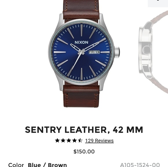 Nixon Other - 🆕NIXON Sentry Leather Watch